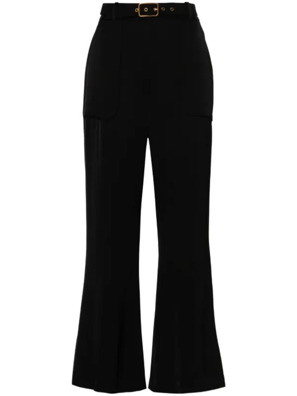 Zimmermann Black Cropped Flared Pants